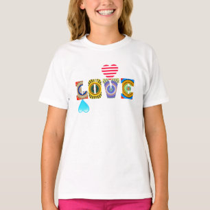 T-SHIRT AMOUR AVEC CŒURS