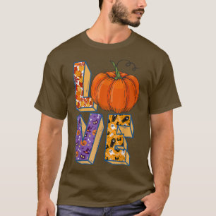 T-shirt Amour Avec Halloween, Araignée, Squelette, Casquet