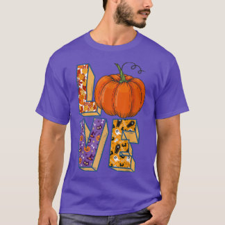 T-shirt Amour Avec Halloween, Araignée, Squelette, Casquet