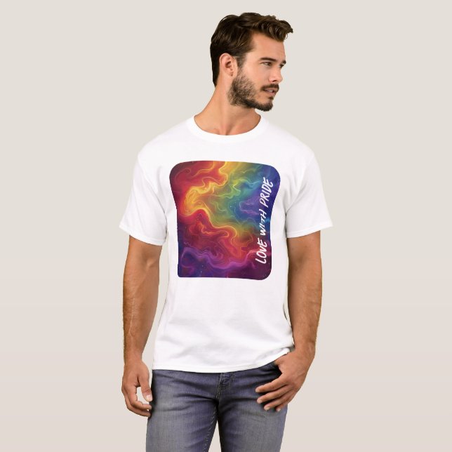 T-shirt Amour avec Pride Digital Print (Devant entier)