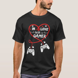 T-shirt Amour avec un joueur Valentine's Day Lover