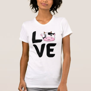 T-shirt Amour avec une vache O