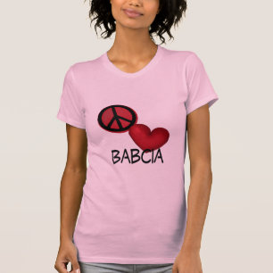 T-shirt Amour Babcia de paix