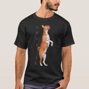 T-shirt Amour Basenji Chien Maman Papa Chiot Mignonne Anim