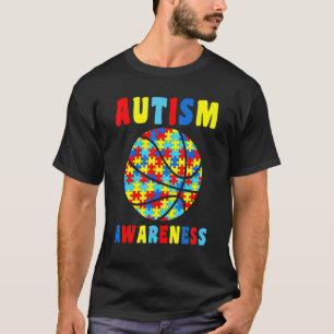 T-shirt Amour Basketball Puzzles Autisme Sensibilisation E