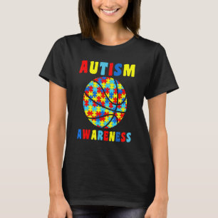 T-shirt Amour Basketball Puzzles Autisme Sensibilisation E