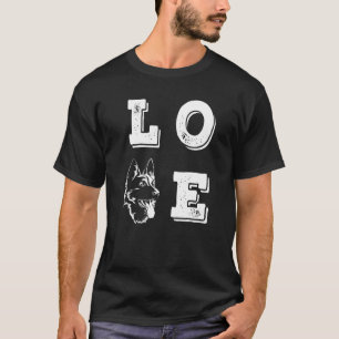 T-shirt Amour Berger Allemand Aimer Chiens Chien