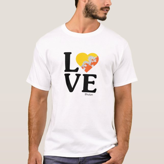 T-shirt Amour Bhoutan (Devant)