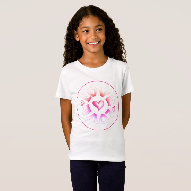 T-Shirt Amour brillant (Devant entier)