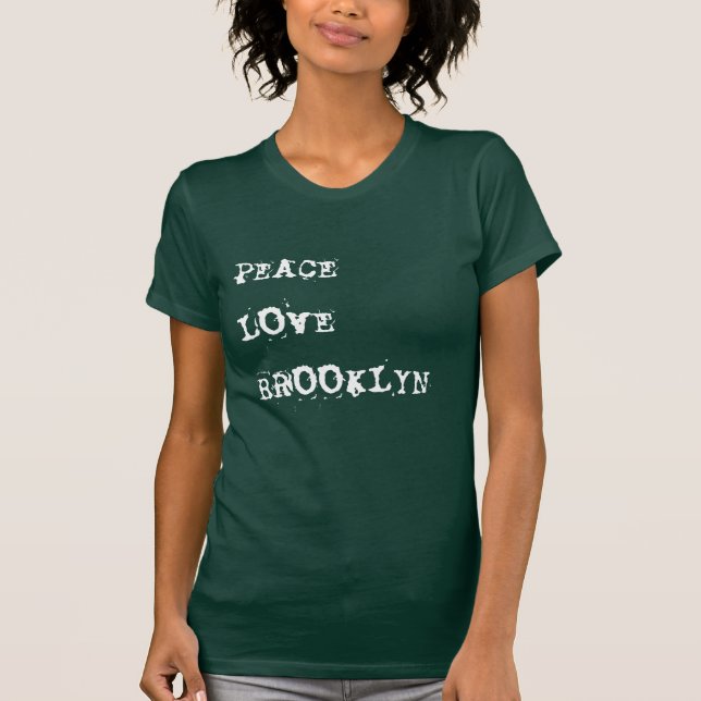 T-shirt Amour Brooklyn de paix (Devant)