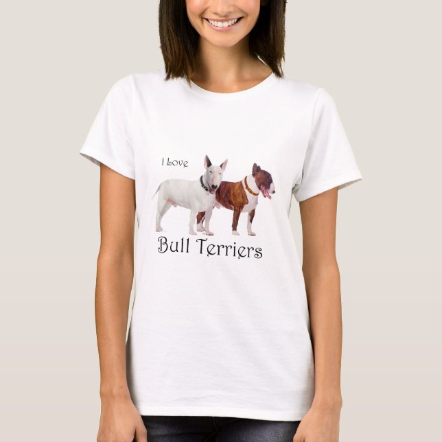 T-Shirt Amour Bull Terrier (Devant)