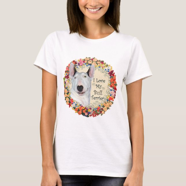 T-shirt Amour Bull Terrier (Devant)