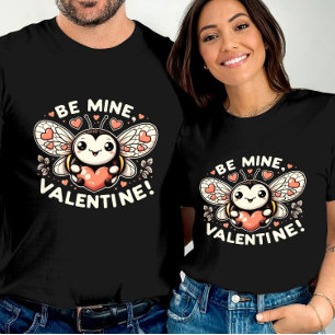 T-shirt Amour Buzzing Bee Mine Valentines Day