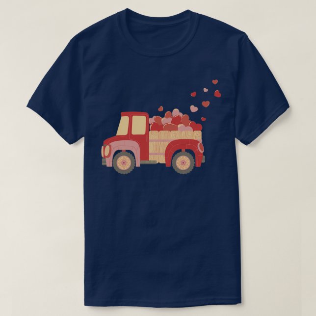 T-shirt amour camion stop (Design devant)