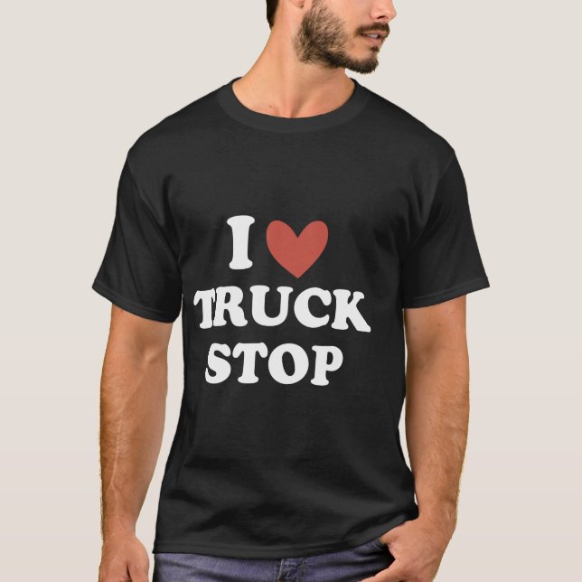 T-shirt amour camion stop femmes à propos amour camion sto (Devant)