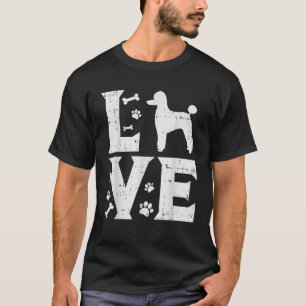 T-shirt Amour Caniche Standard Miniature Jouet Chien Anima