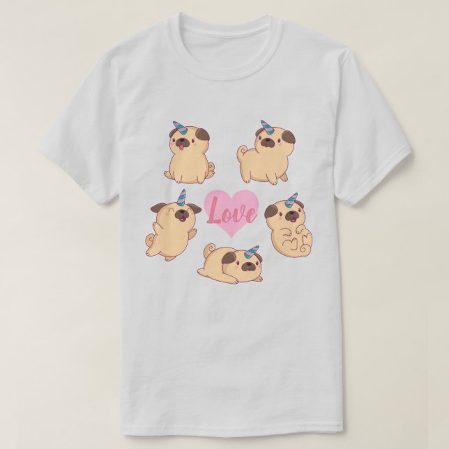 T-shirt Amour carlin (Design devant)