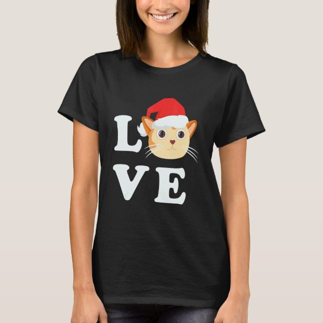 T-shirt Amour Chats de Noël Pjs Xmas (Devant)