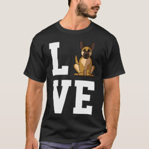 T-shirt Amour chien berger allemand drôle R