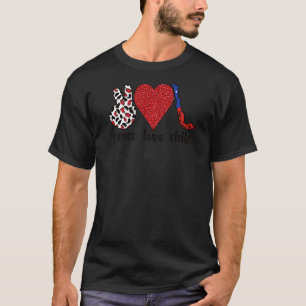 T-shirt Amour Chili Fière Drapeau Chilien Racines chilienn
