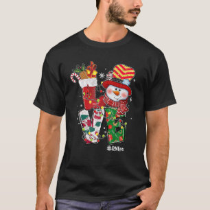 T-shirt AMOUR CNA Life Nurse Noël Homme neigeux Correspond