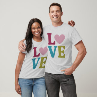 T-shirt Amour coeur couple