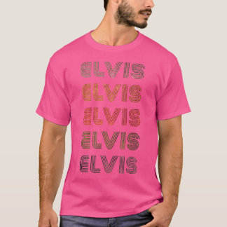 T-shirt Amour Coeur Elvis Tee GrungeVintage Style Elv Noir