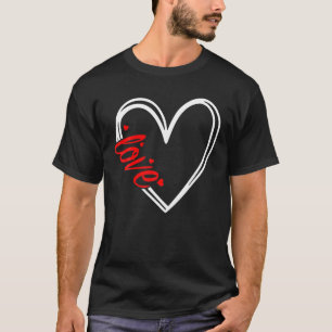 T-shirt Amour Coeur Saint Valentin pour les femmes Hommes