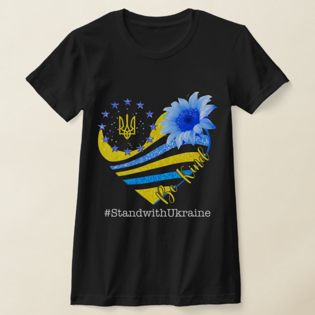 T-shirt Amour Coeur Ukraine Soyez Stable Avec Ukraine Ukra (Poser)