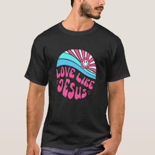 T-shirt Amour comme Jésus Daisy Coucher de soleil Religieu