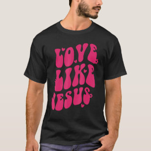 T-shirt Amour Comme Jésus Sourire Visage Préppy esthétique