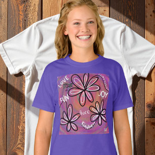 T-shirt Amour Compassion, Joie, Paix Pour L'Humanité