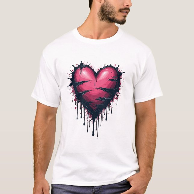 T-shirt amour contaminé (Devant)