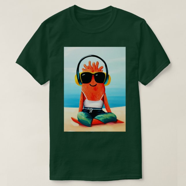 T-shirt Amour corail été (Design devant)