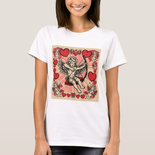 T-shirt Amour cupide vintage (Devant)