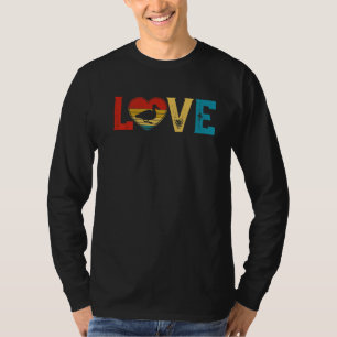 T-shirt Amour Cute Canard Amoureux Animaux Coeur Saint-Val