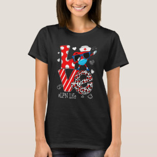 T-shirt Amour Dabbing Cœur Soins infirmiers LPN Vie de inf