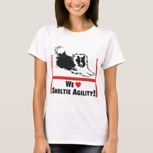 T-shirt Amour d'agilité de Sheltie