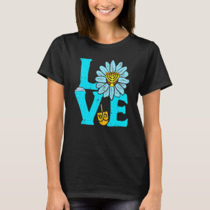 T-shirt Amour Daisy Juif Hanoukka Pyjamas Chanukah PJ's Wo