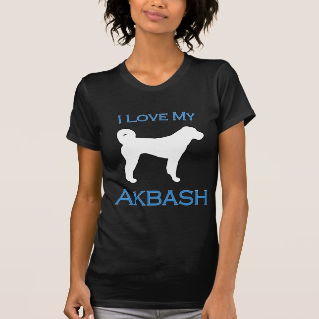 T-shirt Amour d'Akbash - bleu (Devant)
