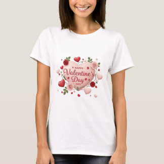 T-shirt Amour dans l'air : Heureuse Sainte-Valentin Heart