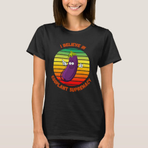 T-shirt Amour d'aubergine pour végétariens végans