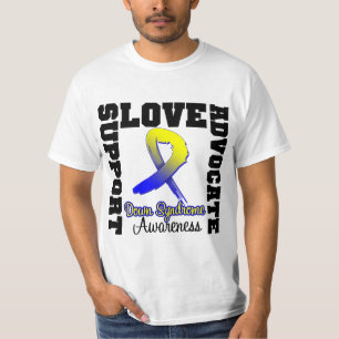 T-shirt Amour d'avocat de soutien de syndrome de Down