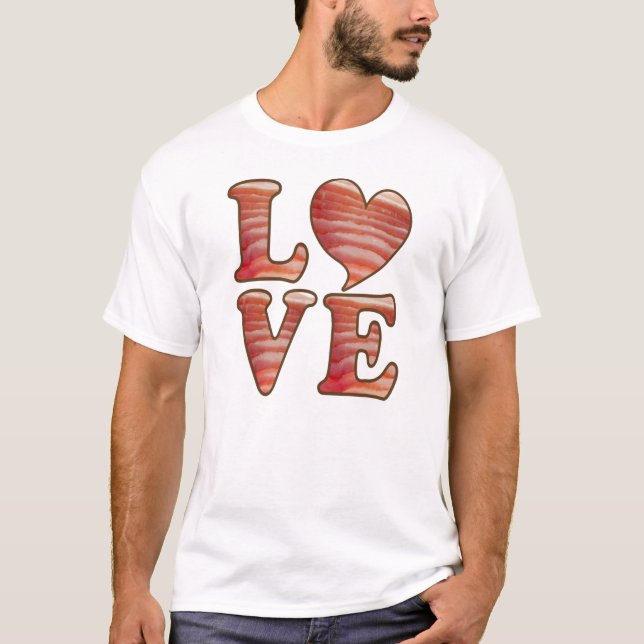 T-shirt Amour de Bacon (Devant)