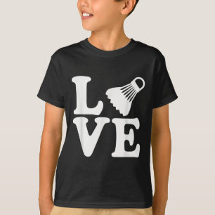 T-shirt Amour de badminton
