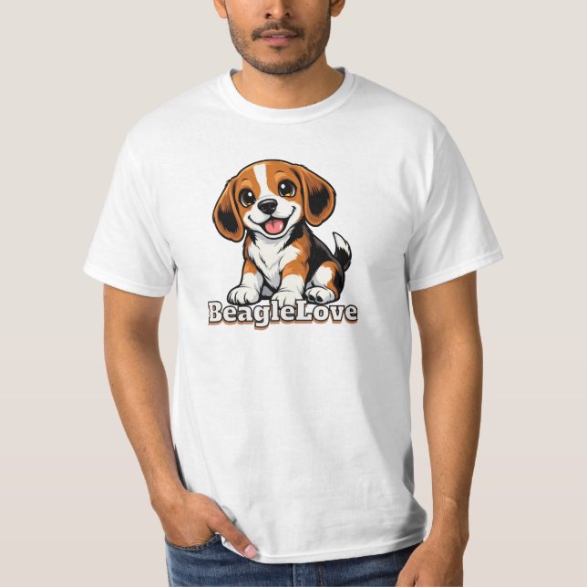 T-shirt Amour de Beagle | Amoureux de Chiens (Devant)