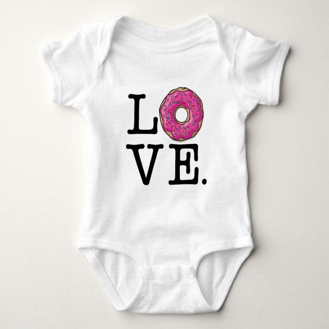 T-shirt Amour de beignet drôle (Devant)