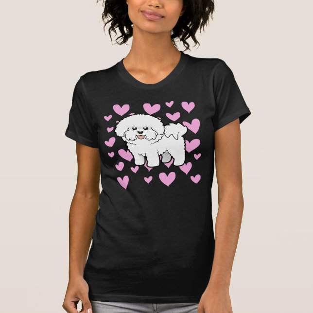 T-shirt Amour de Bichon Frise (Devant)