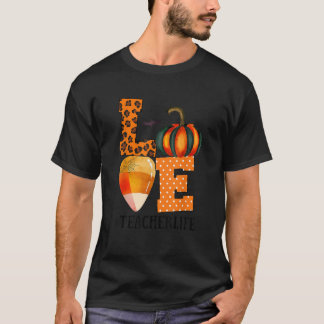 T-shirt Amour De Bonbons De Maïs Et De Citrouille Déguisem