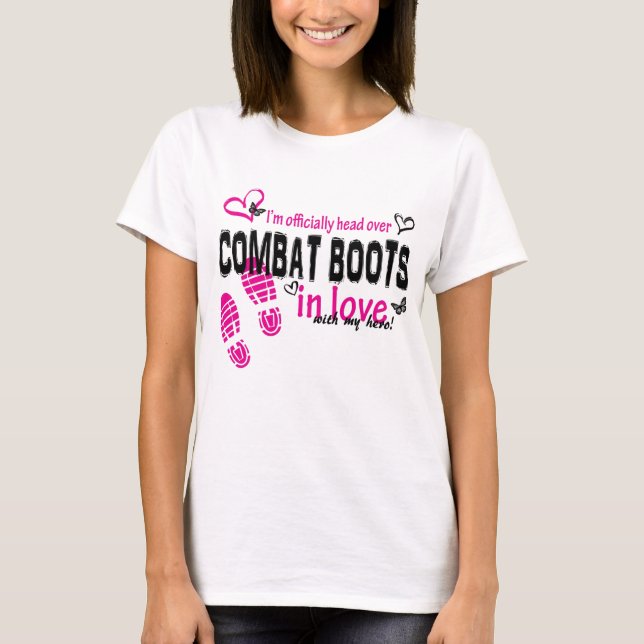 T-shirt Amour de botte de combat (Devant)